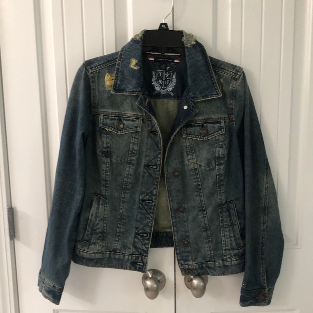 Tommy Hilfiger Distressed Jean Jacket M